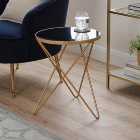 Zoey Mirror Top Side Table