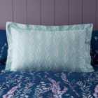 Whimsical Floral Midnight 100% Cotton Oxford Pillowcase