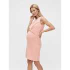 Mamalicious Maternity Mid Pink Knot Front Dress