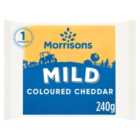 Morrisons Mild Coloured Cheddar 240g