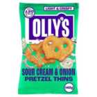 Olly's Pretzel Thins - Sour Cream & Onion 140g
