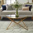 Zoey Coffee Table, Black Marble Effect