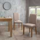 Hugo Set of 2 Dining Chairs, Linen