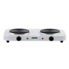 Geepas GHP32022UK 2000W Double Hot Plate - White