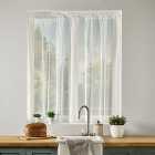 By the Metre Plain Leaded Net Curtain Fabric