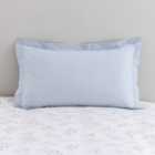 Harriet Floral Blue 100% Cotton Oxford Pillowcase