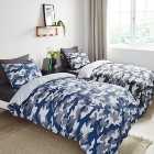 Camo Duvet Cover and Pillowcase Twin Pack Set