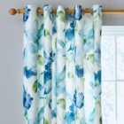 Watercolour Floral Eyelet Curtains