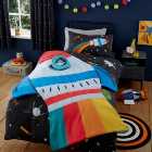 Outer Space Rocket Bedspread