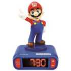 Super Mario Childrens Clock With Night Light