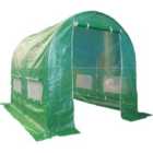 Birchtree Fully Galvanised Steel Frame Polytunnel Greenhouse Pollytunnel Tunnel 3M X 2M