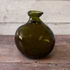 Olive Recycled Glass Vase