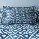Ayla Ikat Blue 100% Cotton Oxford Pillowcase