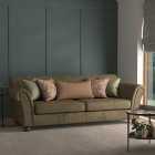 Angus Faux Leather Combo 3 Seater Sofa