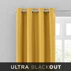 Montreal Ochre Thermal Ultra Blackout Eyelet Curtains