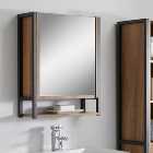Industrial Mirrored Door Cabinet
