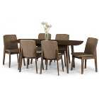Kensington 6 Seater Rectangular Dining Table, Beech Wood