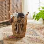 Plastic Natural Tall Rattan Basket