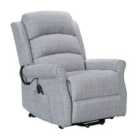 Sorrel Recliner Chair Twin Motor New Grey Weave