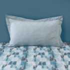 Elements Iver Geo Teal Oxford Pillowcase