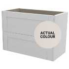 Duarti By Calypso Highwood 800mm Slimline 2 Drawer Wall Hung Vanity Unit - Taupe