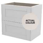Duarti By Calypso Highwood 600mm Slimline 2 Drawer Wall Hung Vanity Unit - Taupe