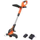 Yard Force LT C25 20V 25cm Cordless Grass Trimmer with 2.0Ah Li-ion Battery & Charger