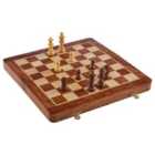 Premier Churchill Games Magnetic Chess - Natural Wood