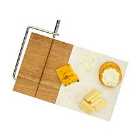 Homiu Acacia And Marble Cheeseboard And Wire Cutter