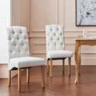 Darcy Set of 2 Dining Chairs, Linen