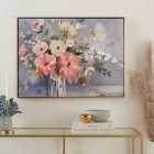 Watercolour Floral Framed Canvas