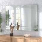 Yearn Bevelled Surround Rectangle Overmantel Wall Mirror