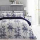 Dorma Madara Floral Reversible 100% Cotton Duvet Cover and Pillowcase Set
