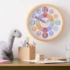 Tell the Time Wood Effect Large Wall Clock