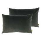 Furn. Contra Twin Pack Polyester Filled Cushions Steel