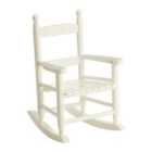 Interiors By Premier Housewares Childrens Rocking Chair White Wood