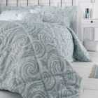 Abigail Blue Textured Bedspread