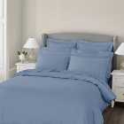 Dorma 300 Thread Count 100% Cotton Sateen Heirloom Blue Duvet Cover