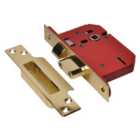 UNION Y2205S-PB-2.5 StrongBOLT 2205S 5 Lever Mortice Sashlock Polished Brass 68mm 2.5in Visi UNNY2205PB25