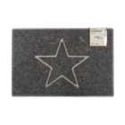 Oseasons Star Large Embossed Doormat in Grey