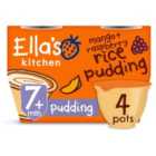 Ella's Kitchen Mango and Raspberry Rice Pudding Baby Dessert Pot Multipack 320g