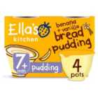 Ella's Kitchen Banana and Vanilla Bread Pudding Baby Dessert Pot Multipack 320g