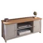 Lancaster TV Unit, Grey and Oak for TVs up to 55"