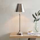 Dorma Bedford Table Lamp Polished Nickel