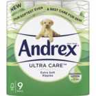 Andrex Ultra Care Toilet Tissue 9 Rolls  