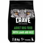 Crave Lamb and Beef Dry Dog Food 2.8kg