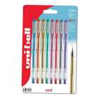 Uni-Ball Signo Assorted Metallic Ink Pens 8 per pack
