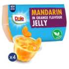Dole Mandarins In Orange Jelly Pots Multipack 4 x 123g