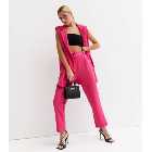 Urban Bliss Bright Pink Belted Trousers