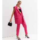 Urban Bliss Bright Pink Sleeveless Oversized Blazer